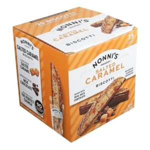 Nonni's Bakery Salted Caramel Biscotti Individually Wrapped 25ct